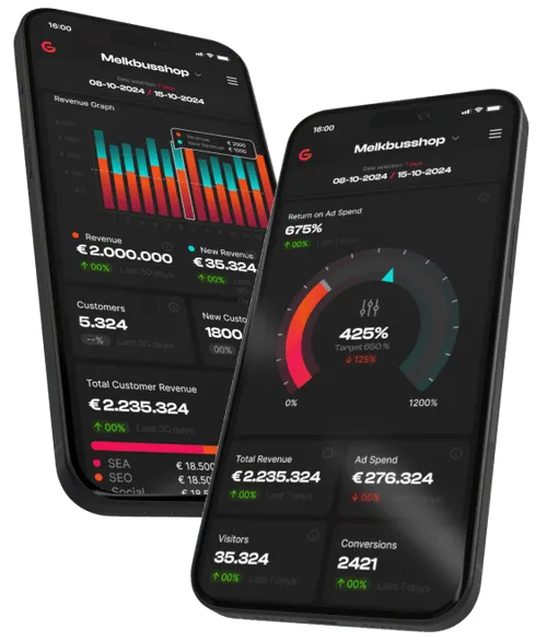 GMU mobile dashboard mockup