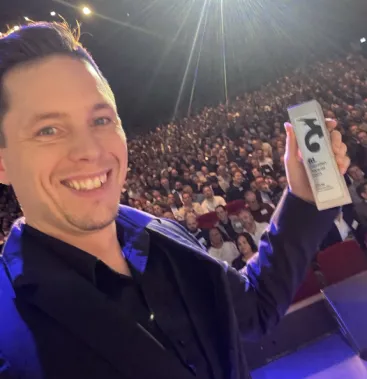 Wesley Zantinge en los Premios Gacela de la FD